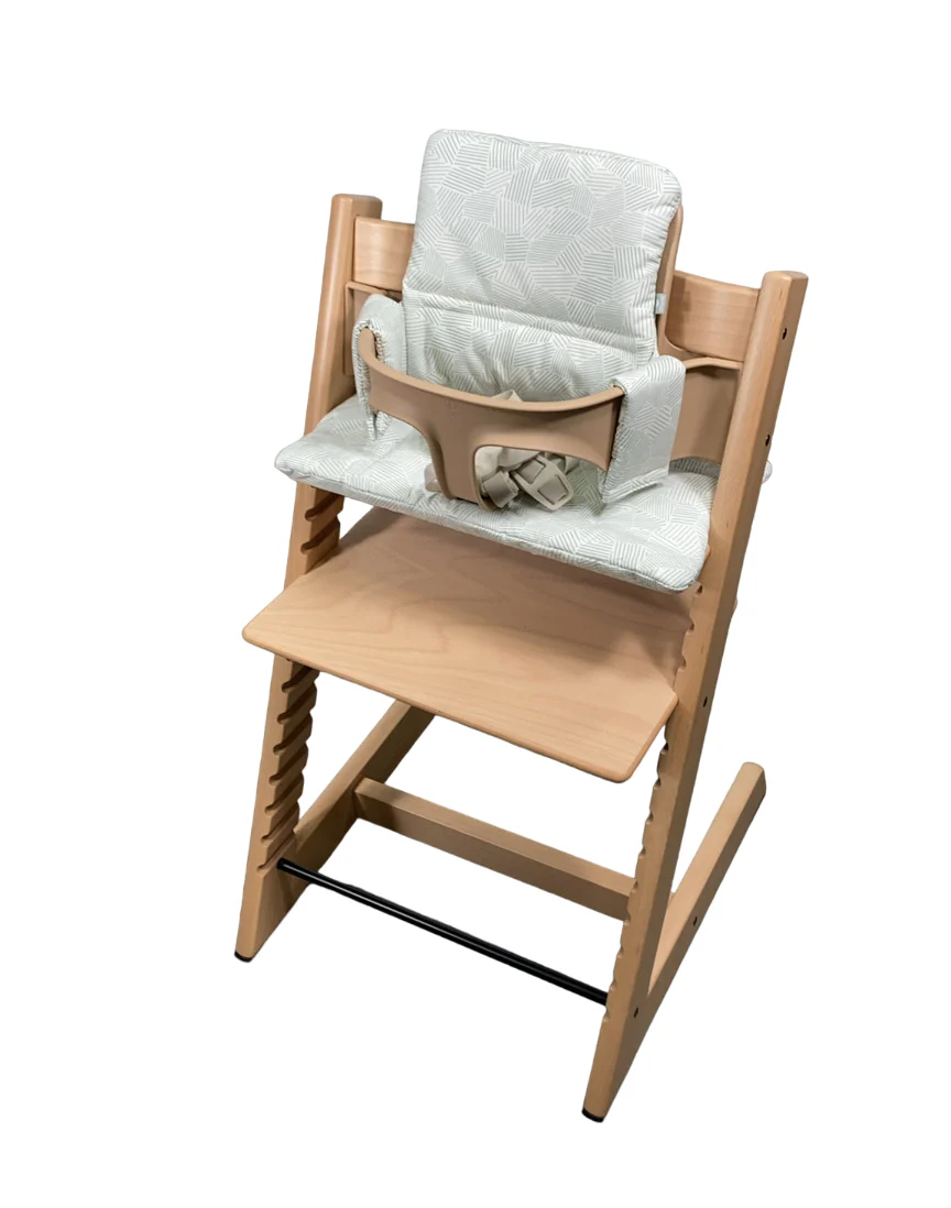Stokke Tripp Trapp Complete High Chair, Natural, Mosaic Green, 1
