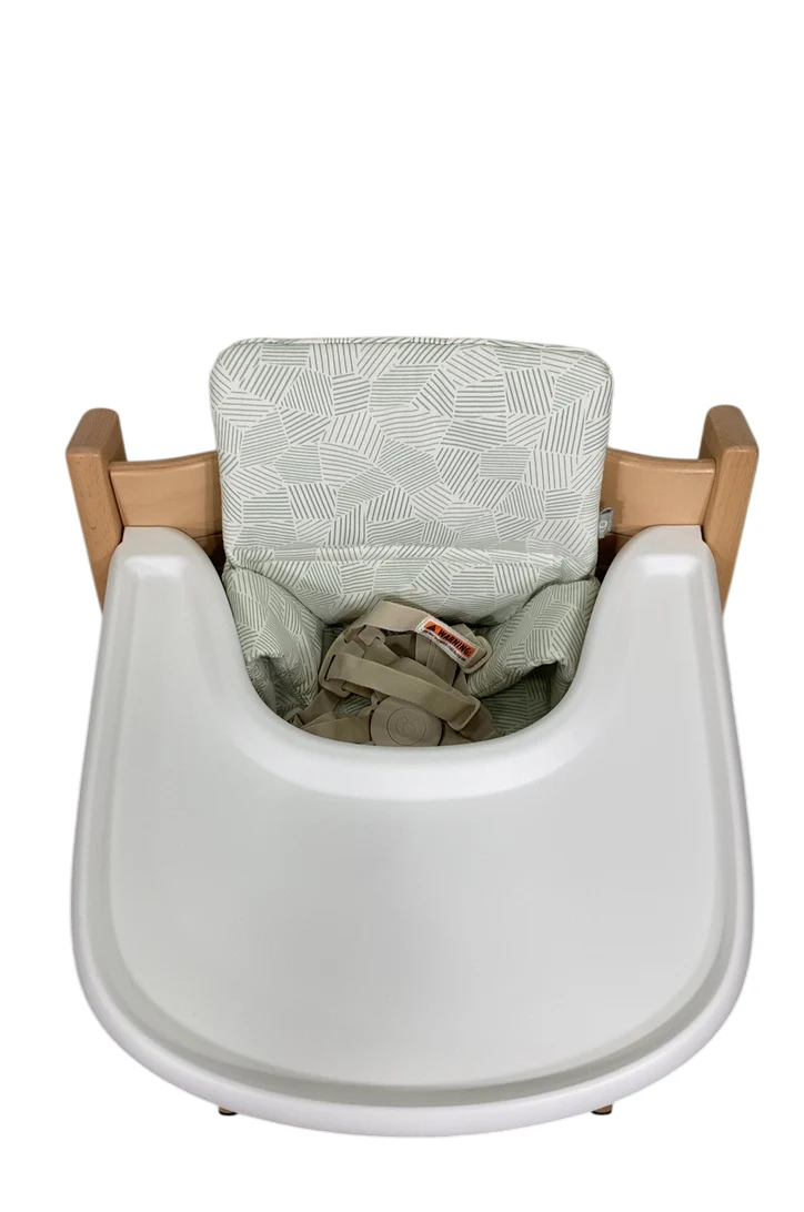 Stokke Tripp Trapp Complete High Chair, Natural, Mosaic Green, 2 - Image 5