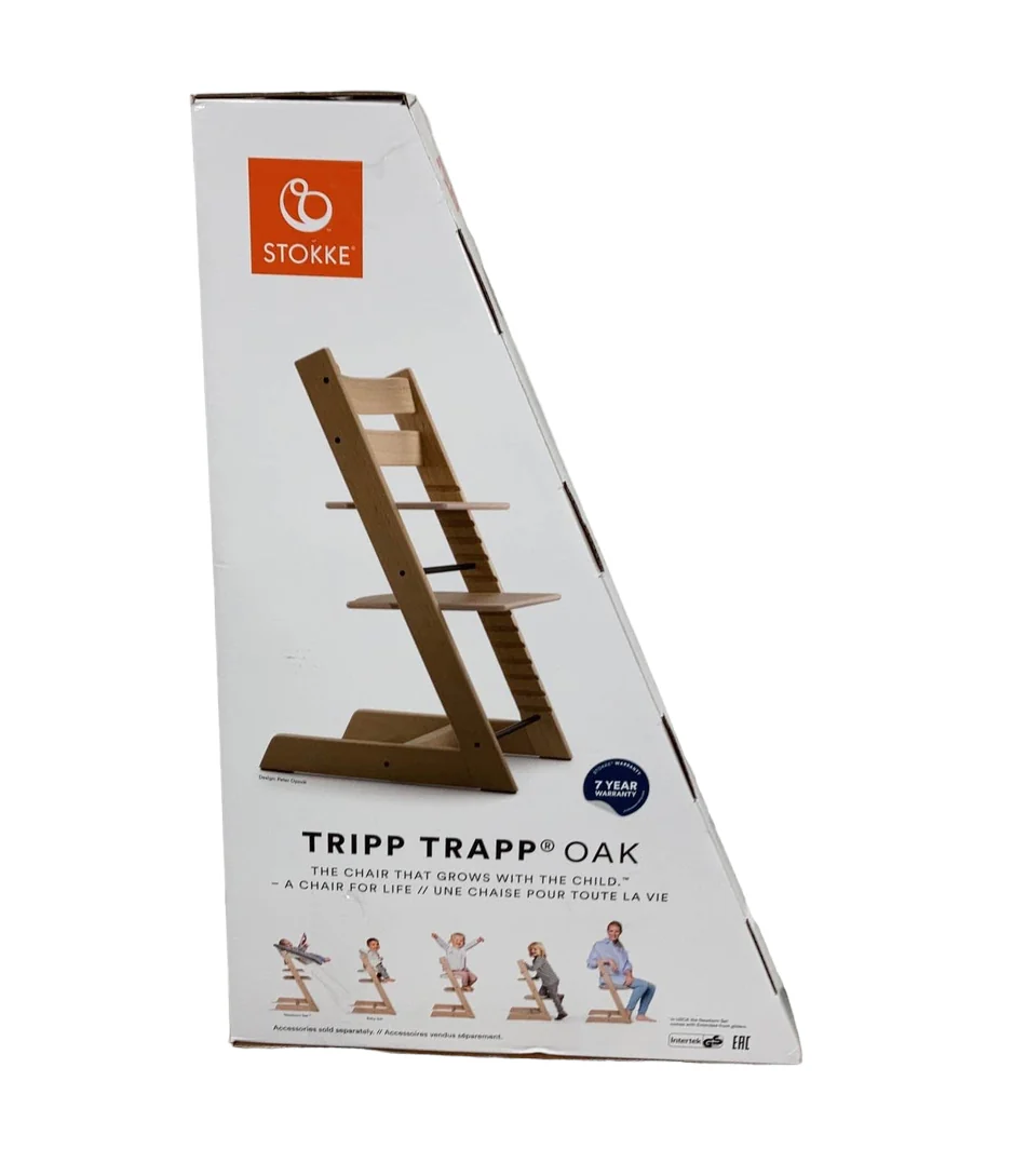 Stokke Tripp Trapp Complete High Chair, Oak Natural, Nordic Blue, 1 - Image 6