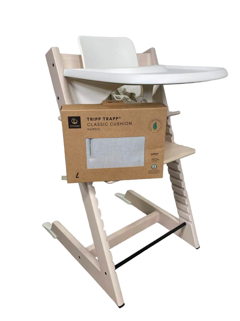 Stokke Tripp Trapp Complete High Chair, White, Nordic Grey, 1