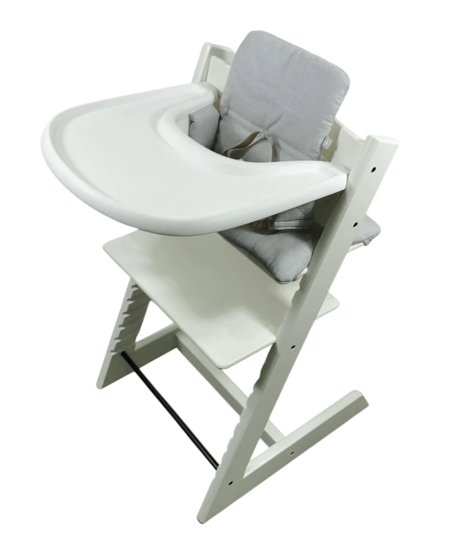 Stokke Tripp Trapp Complete High Chair, White, Nordic Grey, 2
