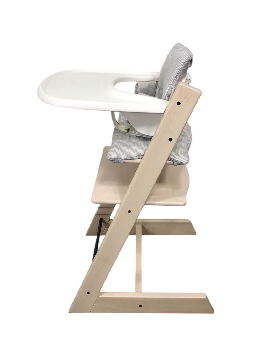 Stokke Tripp Trapp High Chair Complete² + Newborn Set, Nordic Grey, Whitewash - Image 2