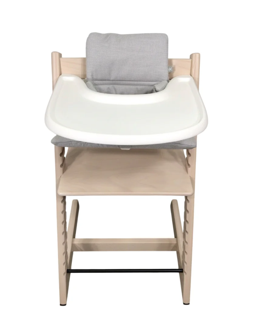 Stokke Tripp Trapp High Chair Complete² + Newborn Set, Nordic Grey, Whitewash - Image 4