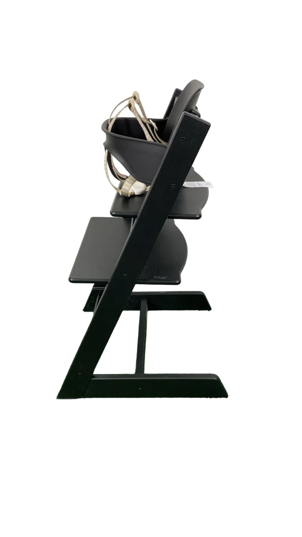 Stokke Tripp Trapp High Chair With Baby Set, 1, Oak Black - Image 2