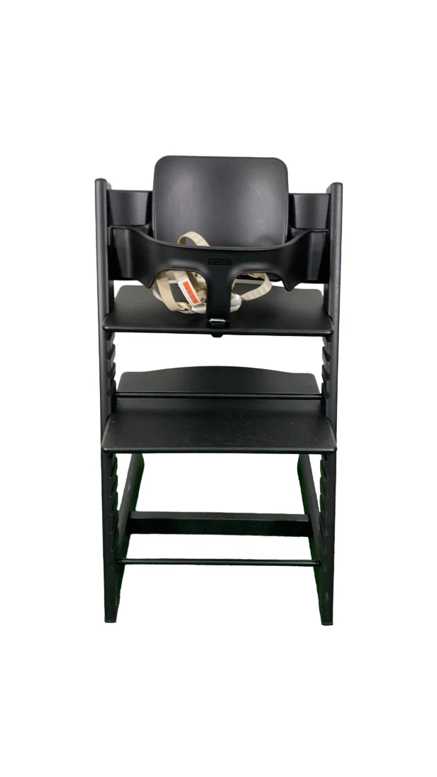 Stokke Tripp Trapp High Chair With Baby Set, 1, Oak Black - Image 3