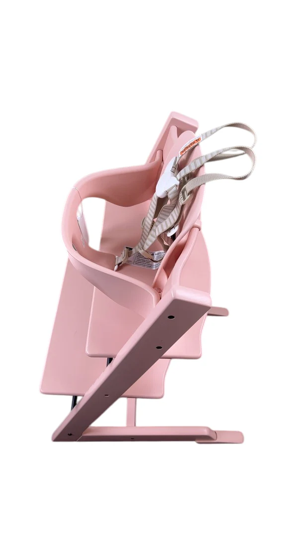 Stokke Tripp Trapp High Chair With Baby Set, 1, Serene Pink - Image 4