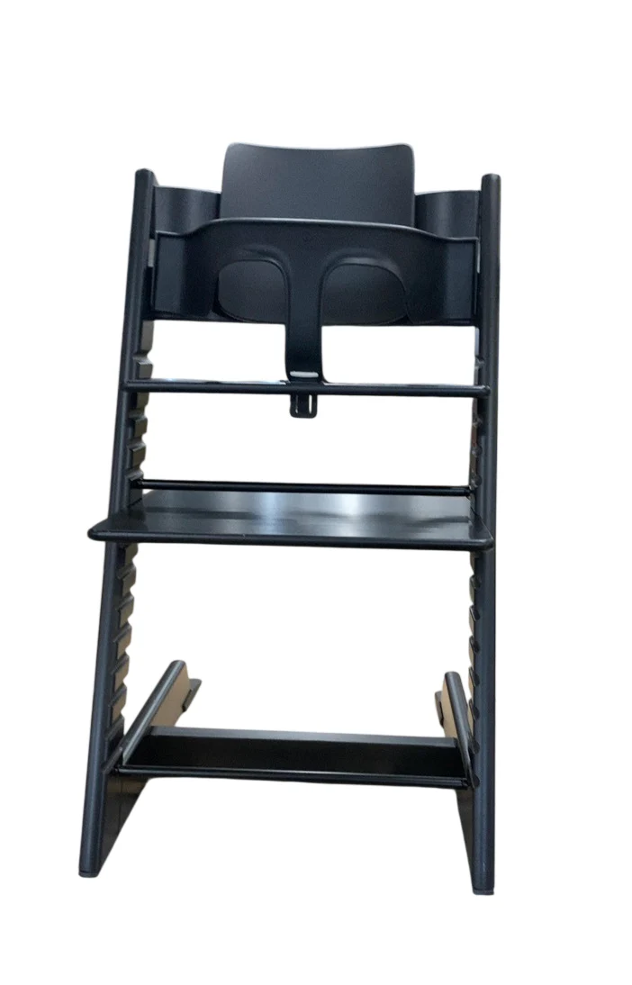 Stokke Tripp Trapp High Chair With Baby Set, 2, Black - Image 3