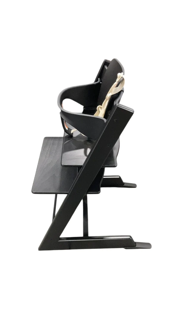 Stokke Tripp Trapp High Chair With Baby Set, 2, Black - Image 2