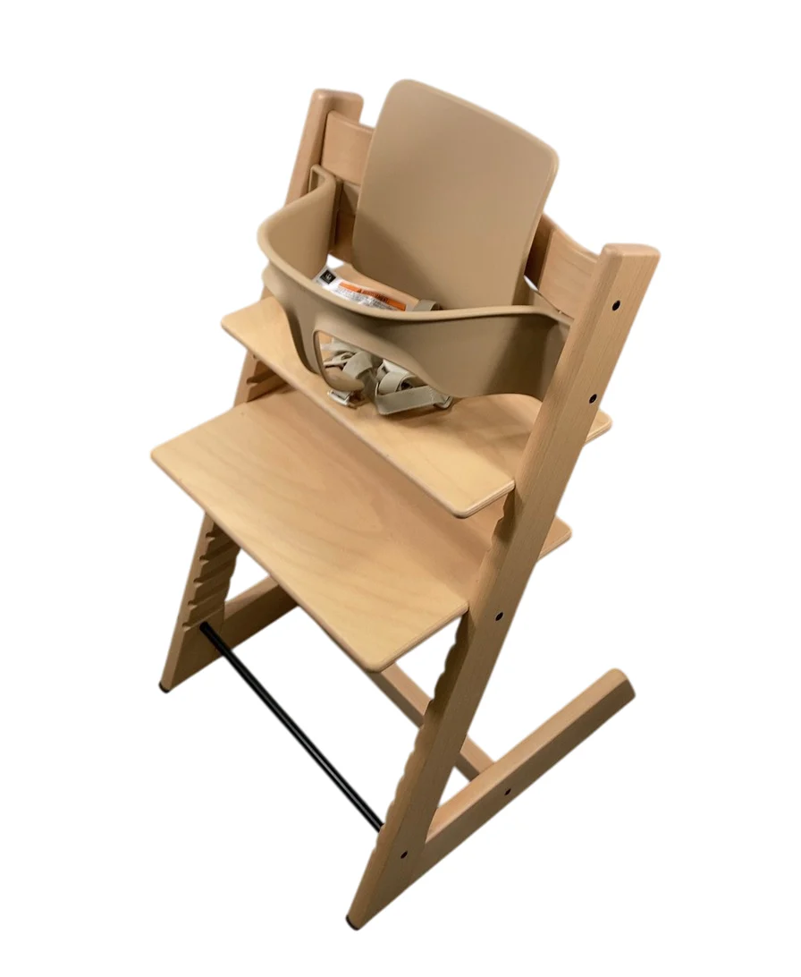 Stokke Tripp Trapp High Chair With Baby Set, Natural, 2