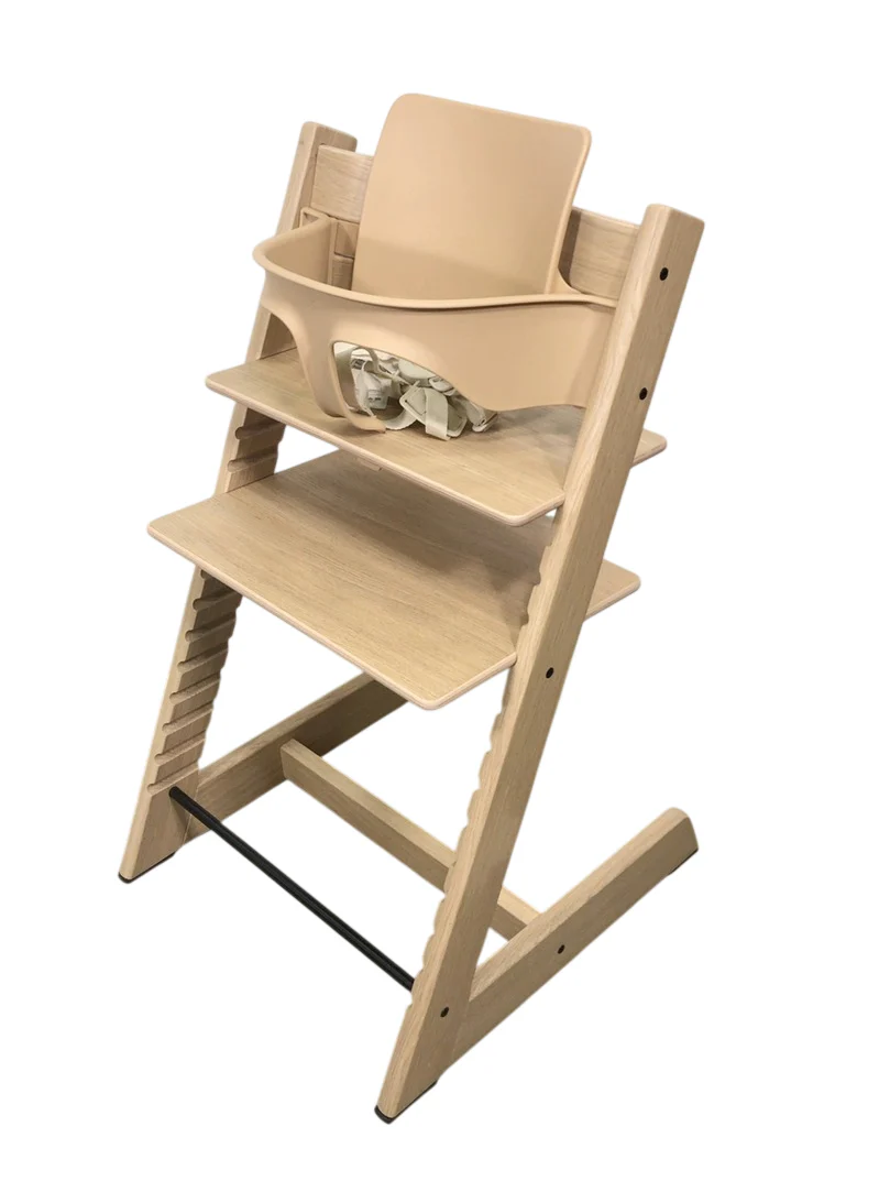 Stokke Tripp Trapp High Chair With Baby Set, 2, Oak Natural - Image 2