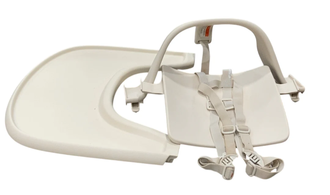 Stokke Tripp Trapp High Chair with Baby Set and Tray, Vanilla White, Vanilla White - Image 4
