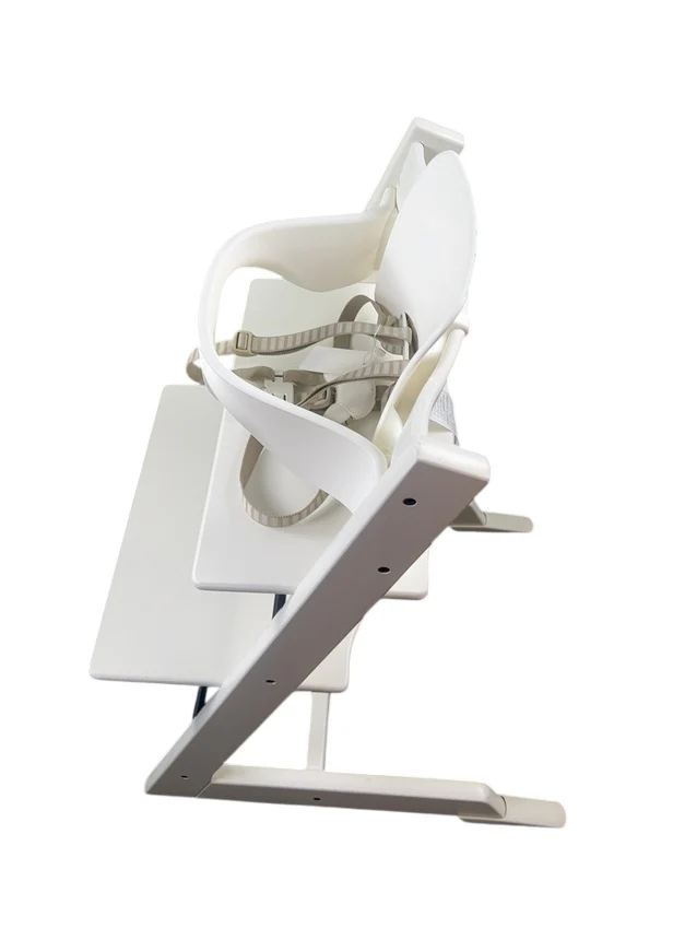 Stokke Tripp Trapp High Chair with Baby Set and Tray, White, White - Image 5