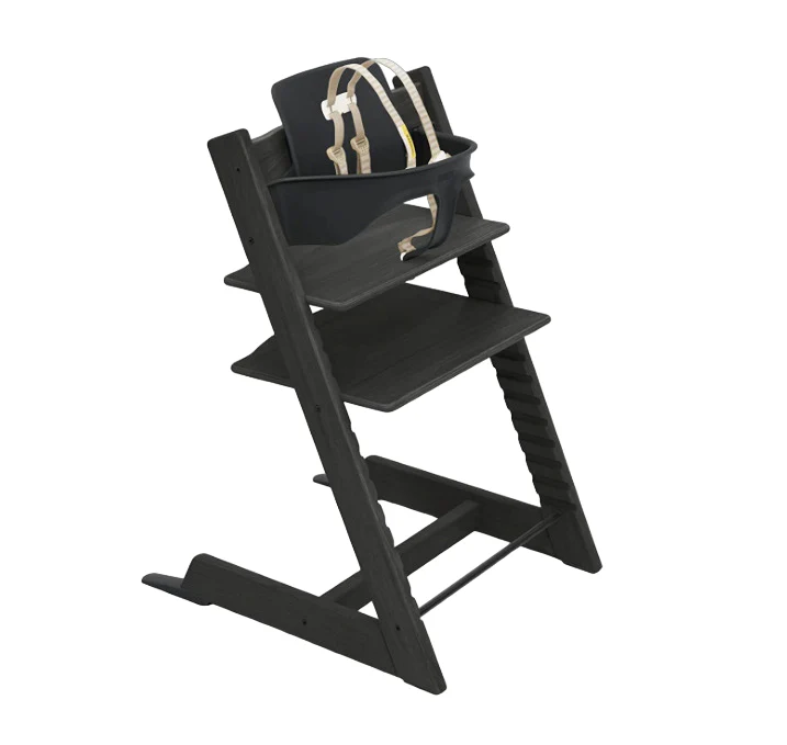 Stokke Tripp Trapp High Chair With Baby Set, Oak Black, 1