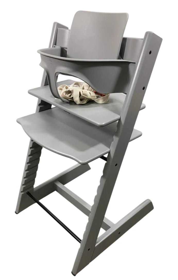 Stokke Tripp Trapp High Chair With Baby Set, Storm Grey, 2