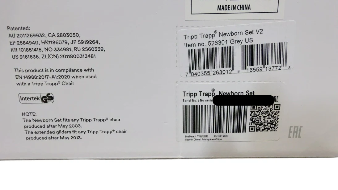 Stokke Tripp Trapp Newborn Set, 2018+, Grey - Image 3