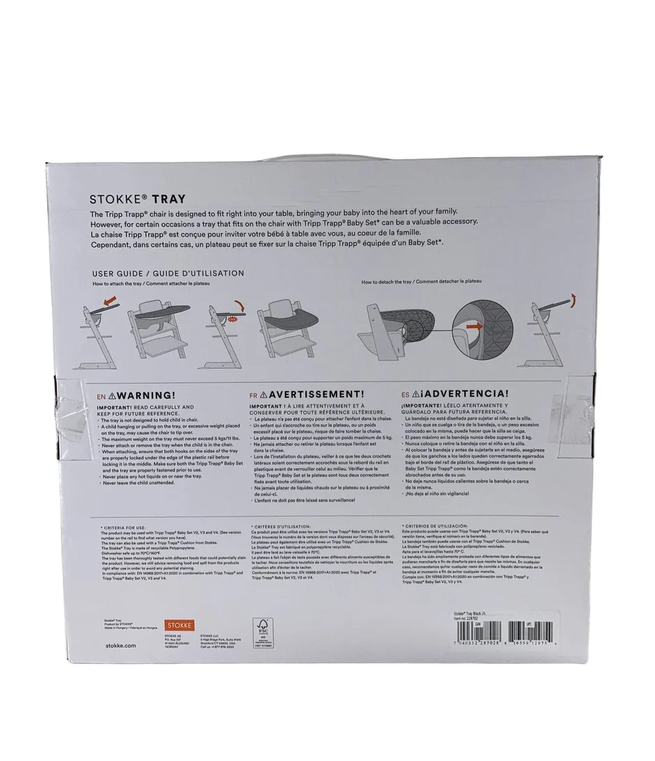 Stokke Tripp Trapp Tray, Black - Image 4
