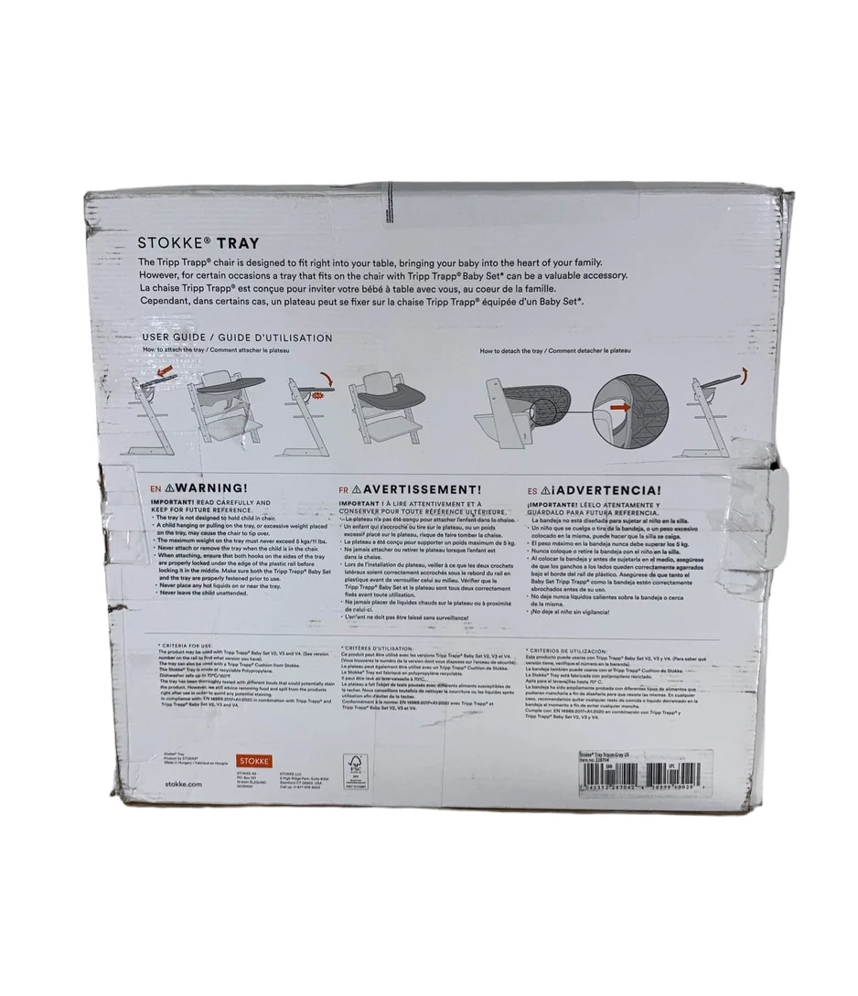 Stokke Tripp Trapp Tray, Storm Grey - Image 3