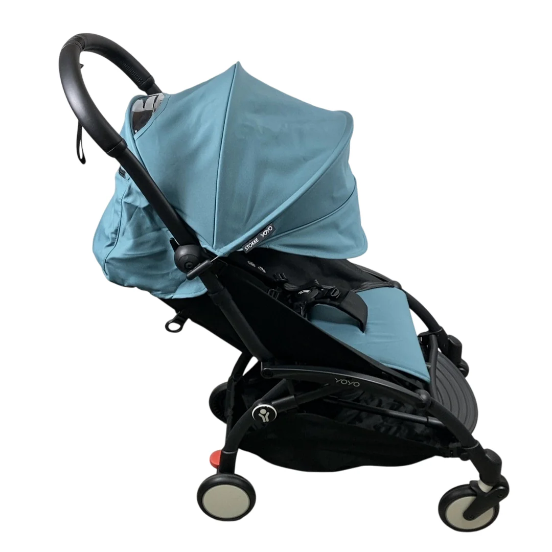 Stokke YOYO3 Complete Stroller, 2024, Aqua, Black - Image 3
