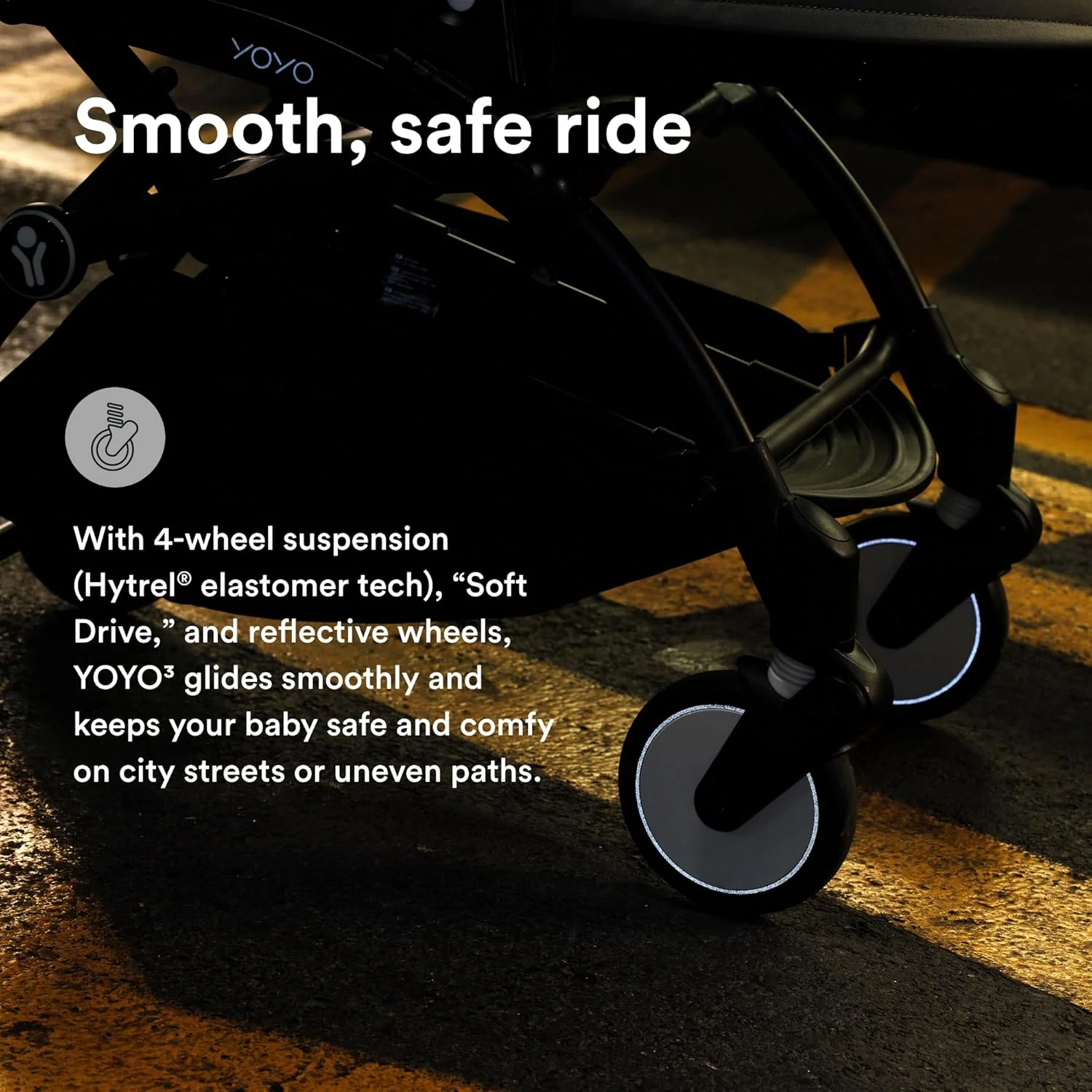 Stokke YOYO3 Complete Stroller, 2025, Black, Stone - Image 4