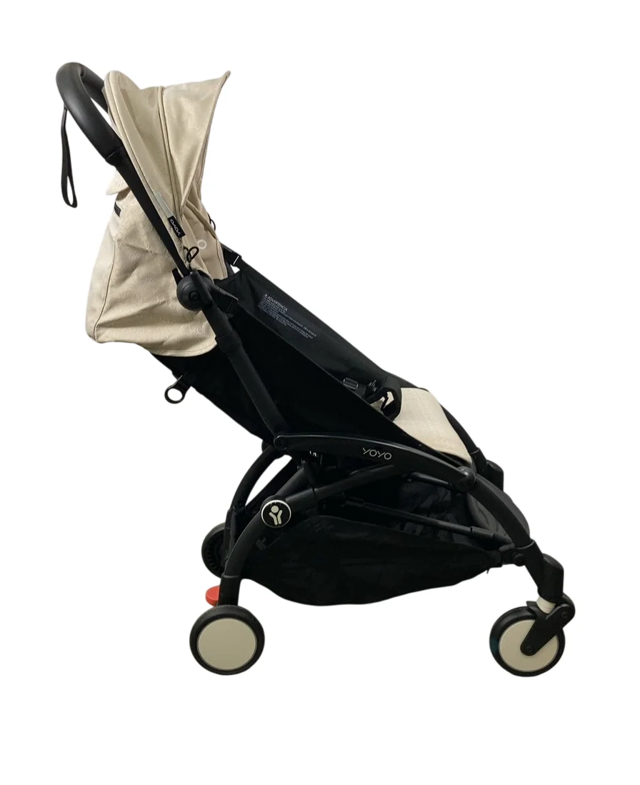 Stokke YOYO3 Complete Stroller, Black, 2024, Bonpoint Beige - Image 3