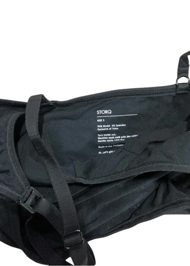 Storq Essential Pumping & Nursing Bra, Black, Medium - Image 3