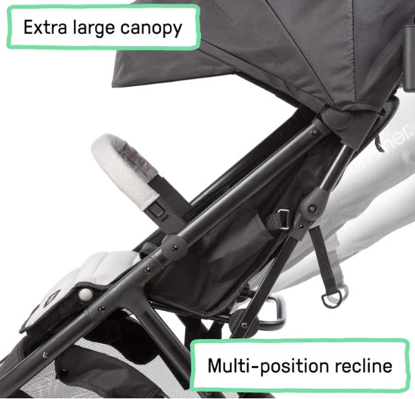 Summer by Ingenuity 3D Quick Close CS+ Stroller, Gray, unknown - Image 2