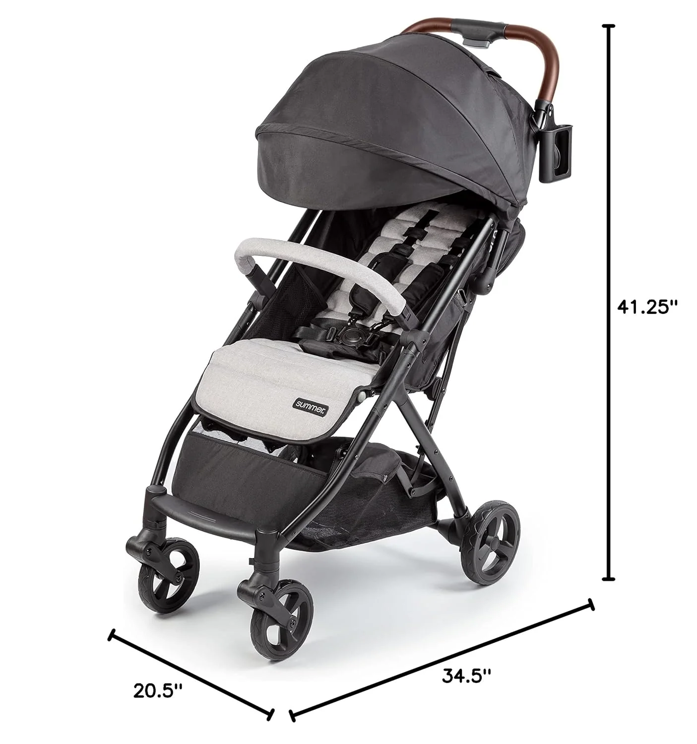 Summer by Ingenuity 3D Quick Close CS+ Stroller, Gray, unknown - Image 6