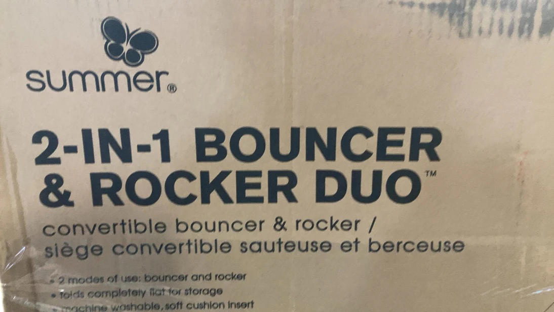 Summer Infant 2-in-1 Baby Bouncer And Rocker Duo, Heather Grey - Image 3