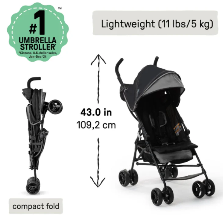 Summer Infant 3D Mini Stroller, Grey/Black, unknown - Image 3