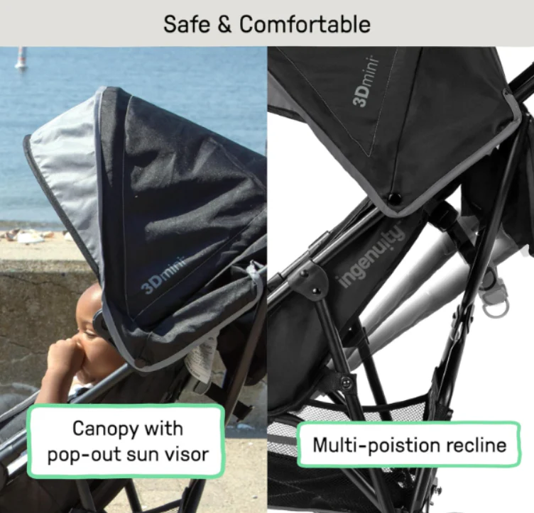 Summer Infant 3D Mini Stroller, Grey/Black, unknown - Image 5