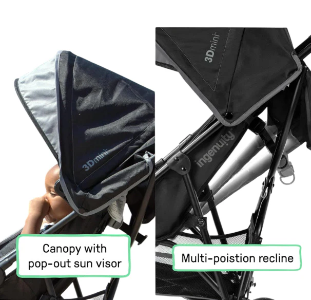 Summer Infant 3D Mini Stroller, Grey/Black, unknown - Image 3
