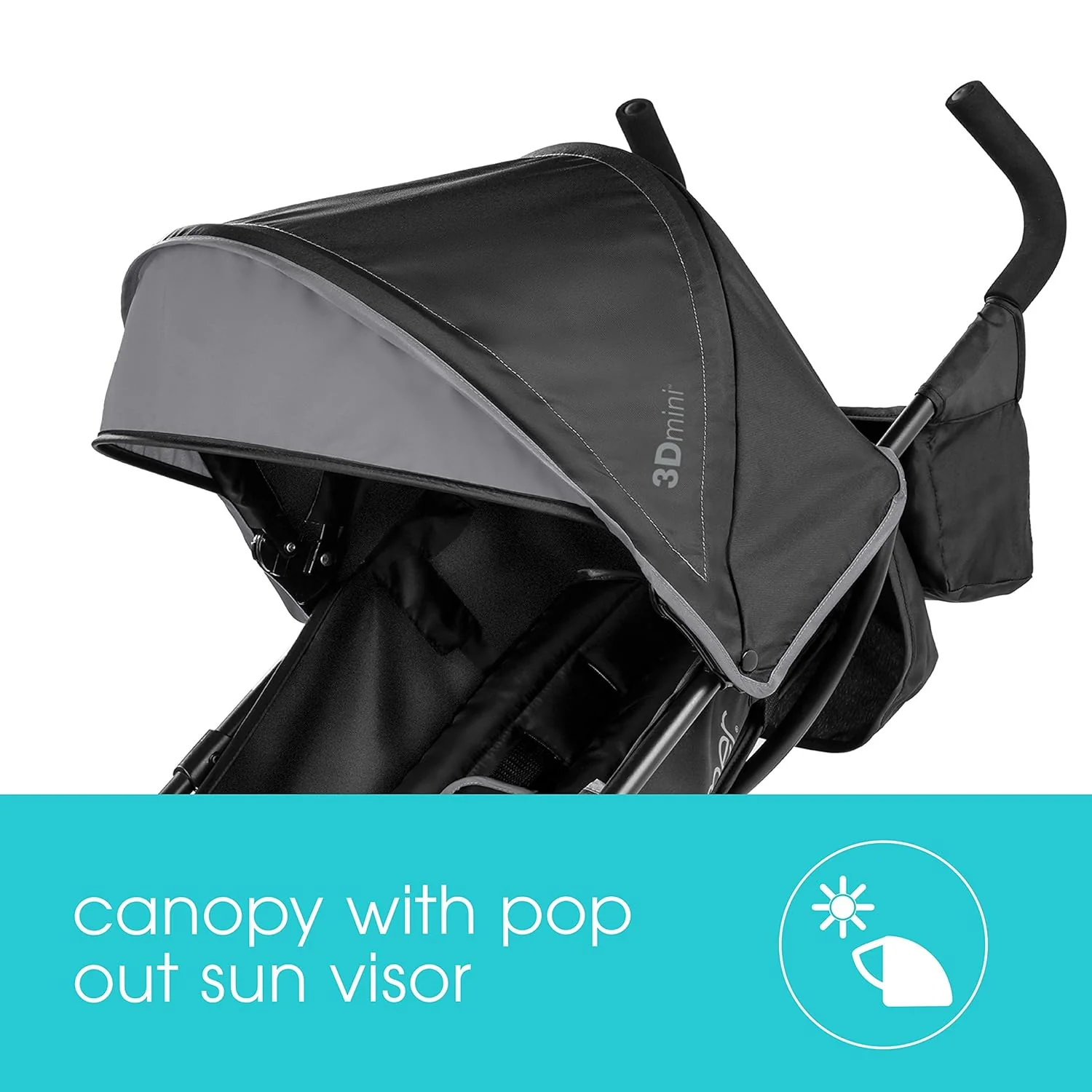 Summer Infant 3D Mini Stroller, Grey/Black, unknown - Image 3