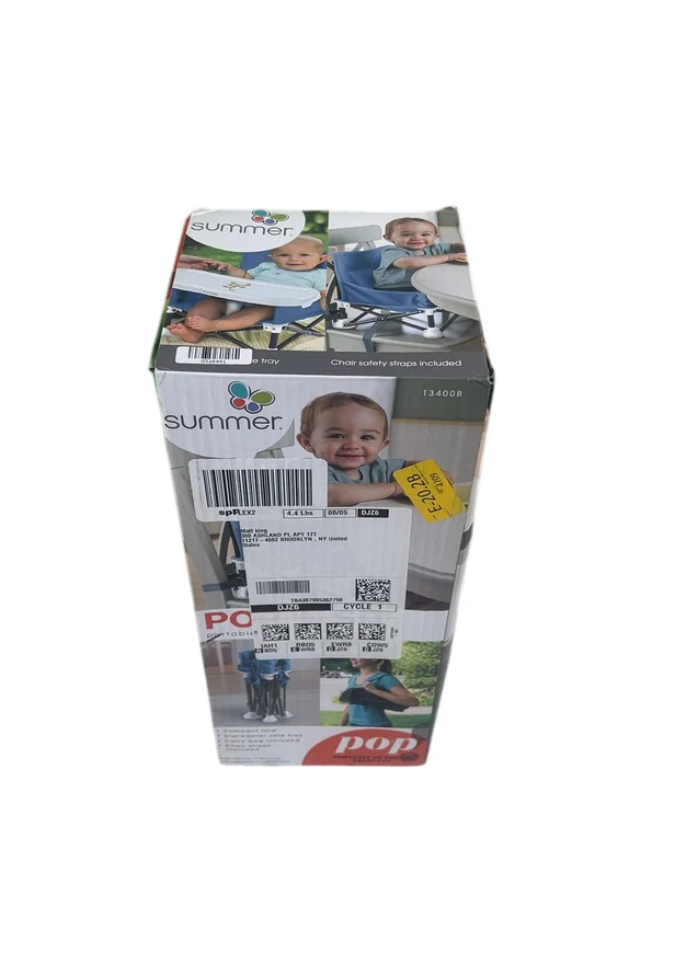 Summer Infant Pop 'n Sit Portable Booster, Dusty Blue, Original - Image 2