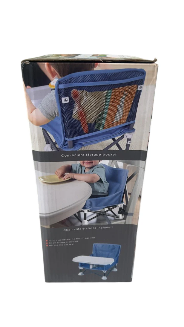 Summer Infant Pop 'n Sit Portable Booster, Dusty Blue, Original - Image 5