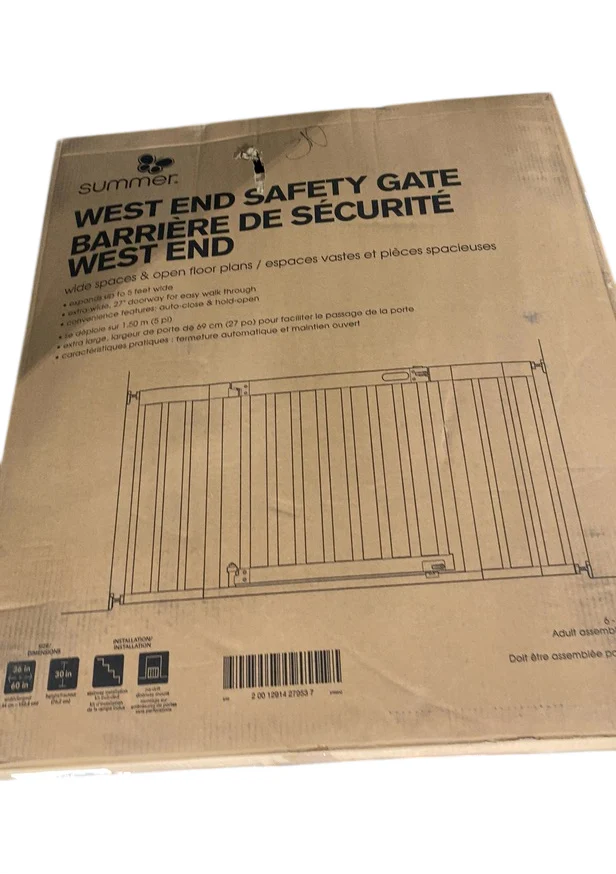Summer Infant West End Safety Gate, Oak and Slate - Image 2
