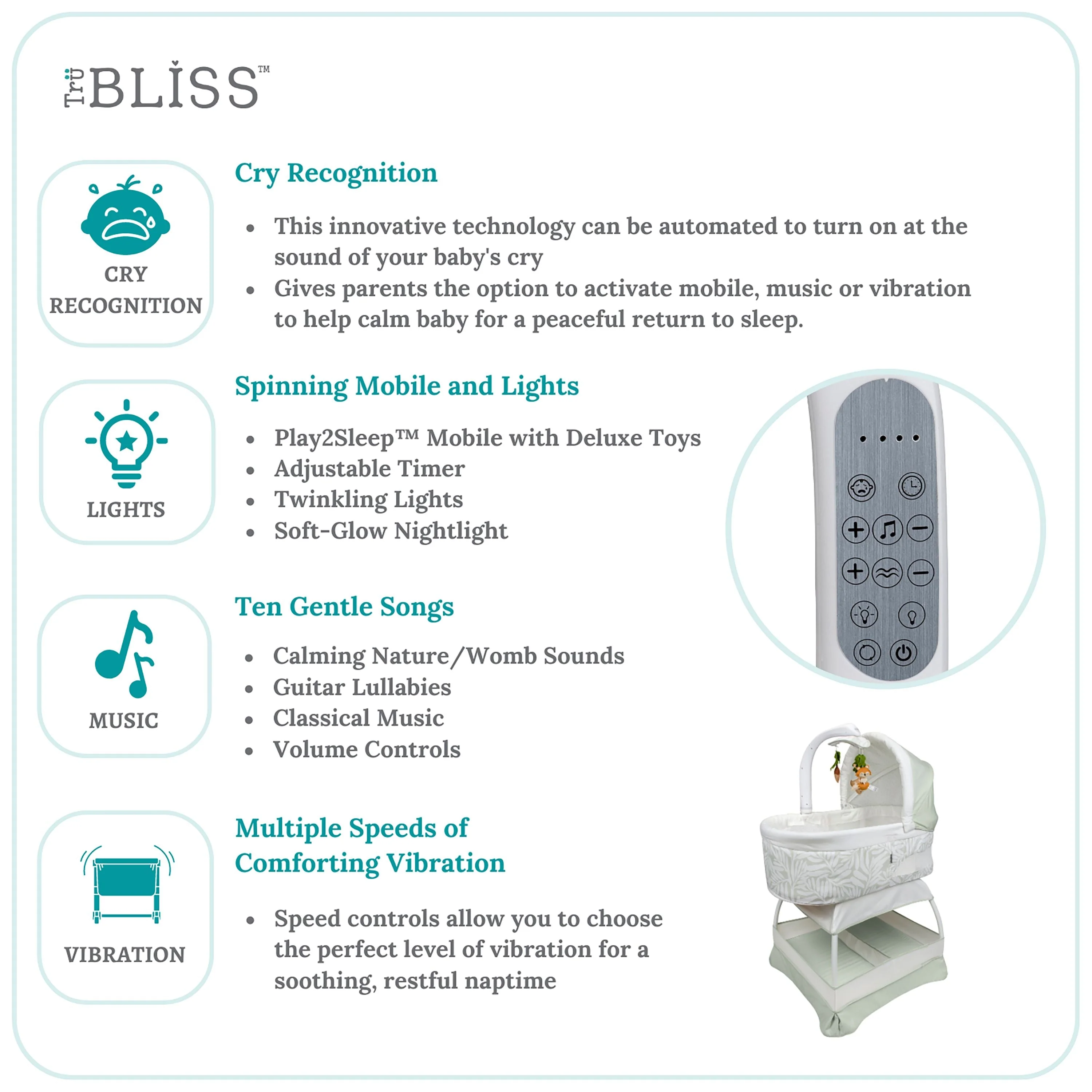 Trubliss® Sweetli Calm Bassinet - Image 6