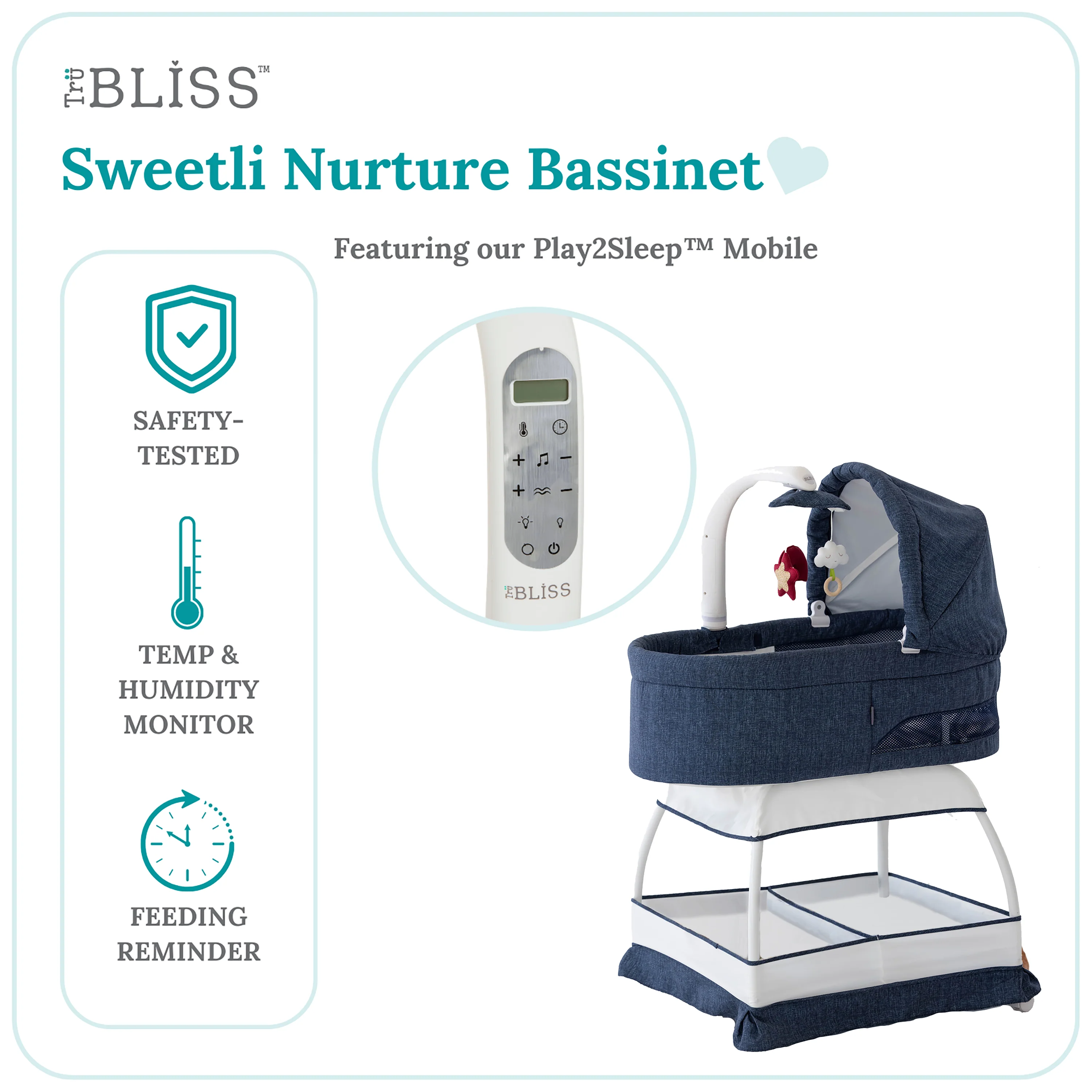 TruBliss Sweetli Nurture Bassinet - Image 13