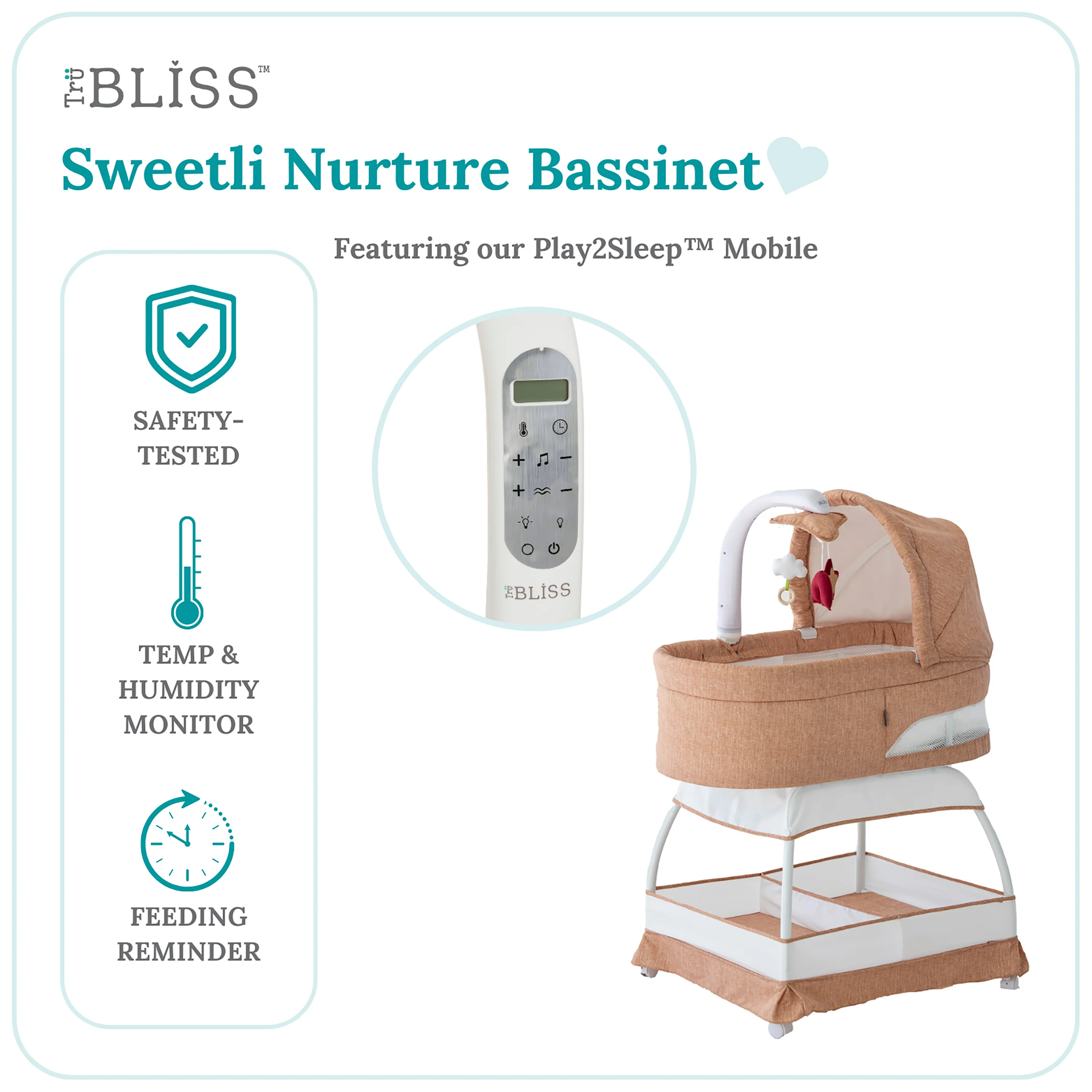 TruBliss Sweetli Nurture Bassinet - Image 5