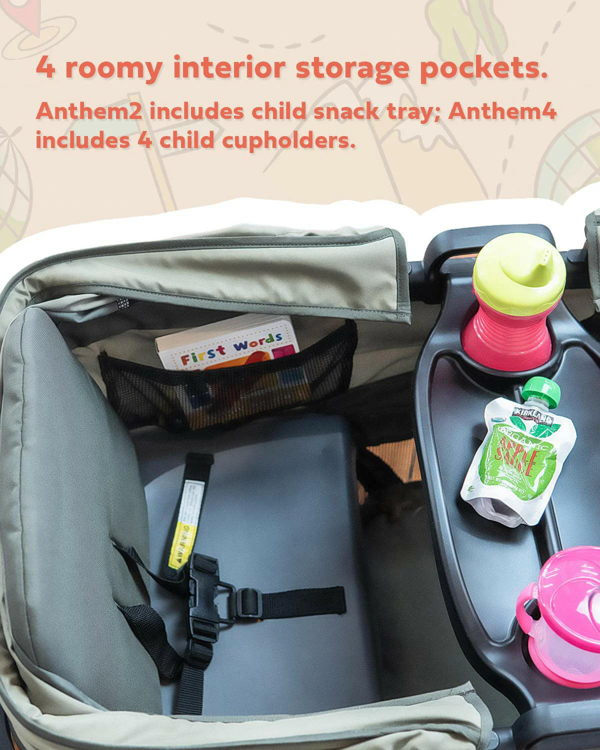 Gladly Family The Adventure Bundle: Anthem Deluxe All-Terrain Stroller Wagon - Image 6
