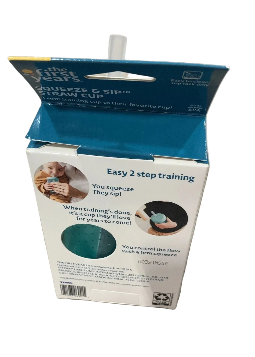 The First Years Squeeze & Sip Toddler Straw Cups, 1 pk - Image 4