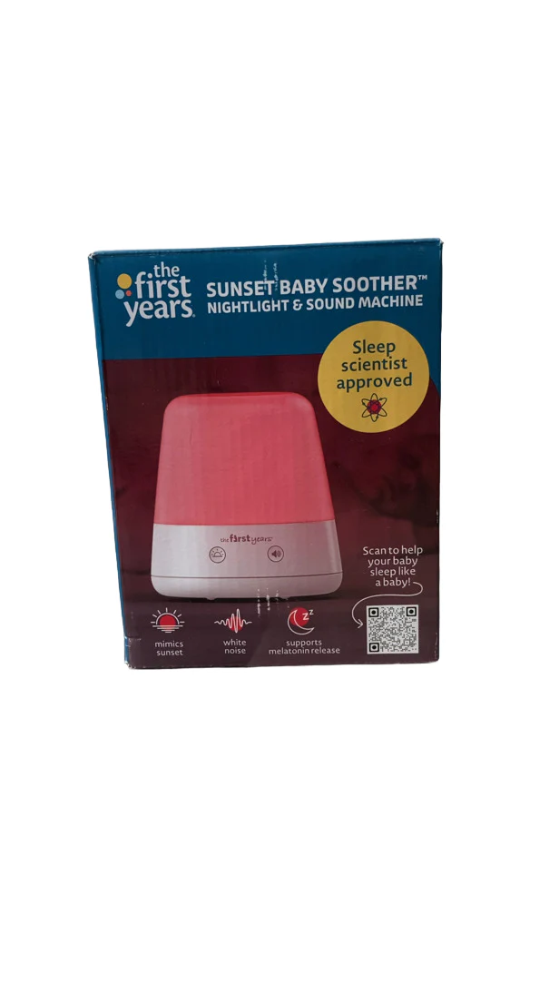The First Years Sunset Baby Soother Night Light and Sound Machine
