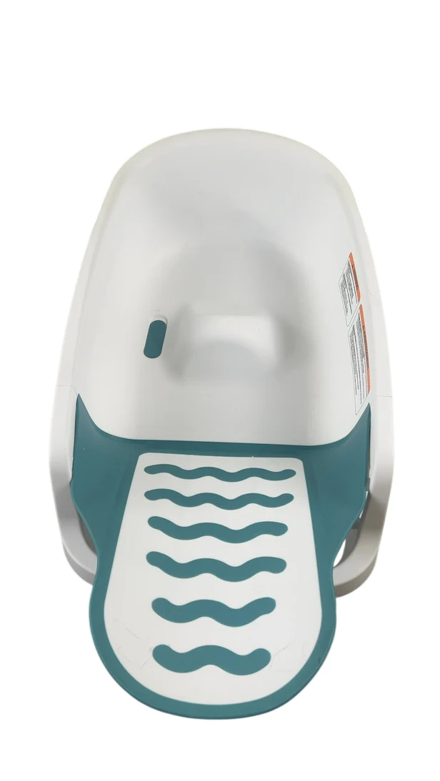 The First Years Sure Comfort 4 in 1 Reclining Bathtub, White/Teal - Image 4