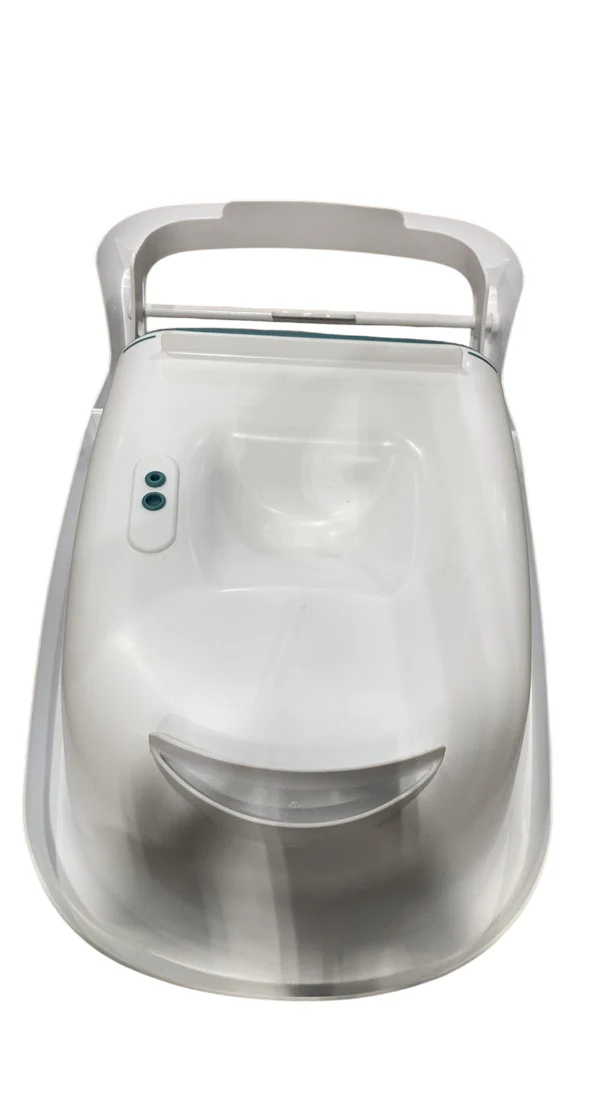 The First Years Sure Comfort 4 in 1 Reclining Bathtub, White/Teal - Image 6