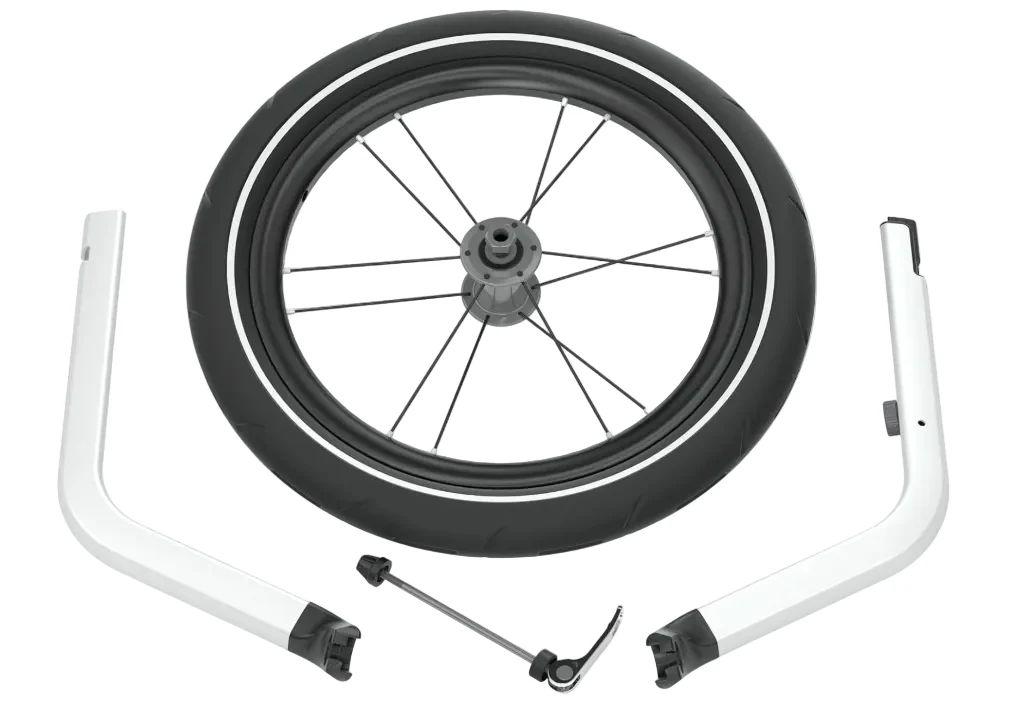 Thule Chariot 1 Jogging Stroller Kit, Silver