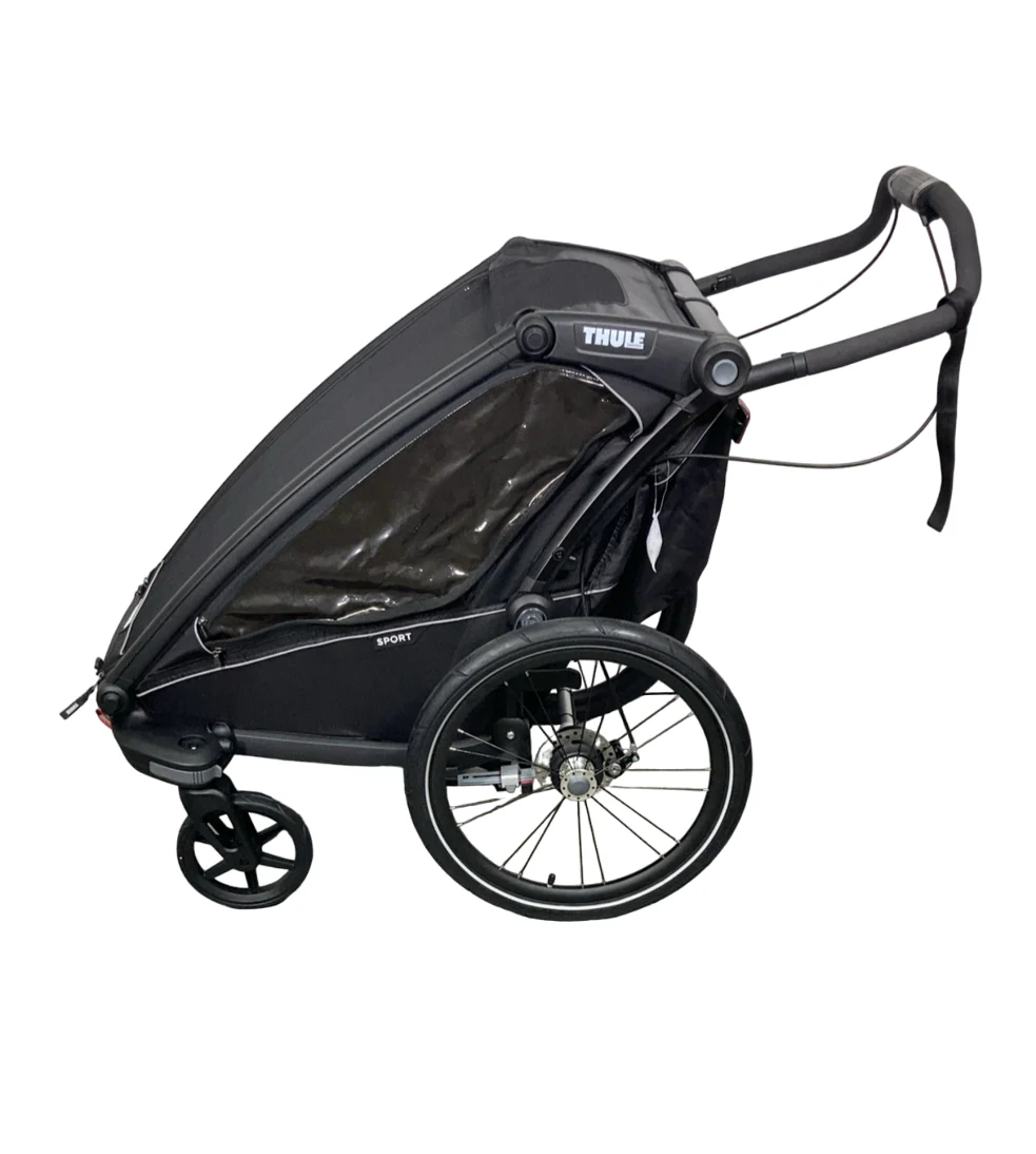 Thule Chariot Sport 1, 2021, Midnight Black on Black - Image 3