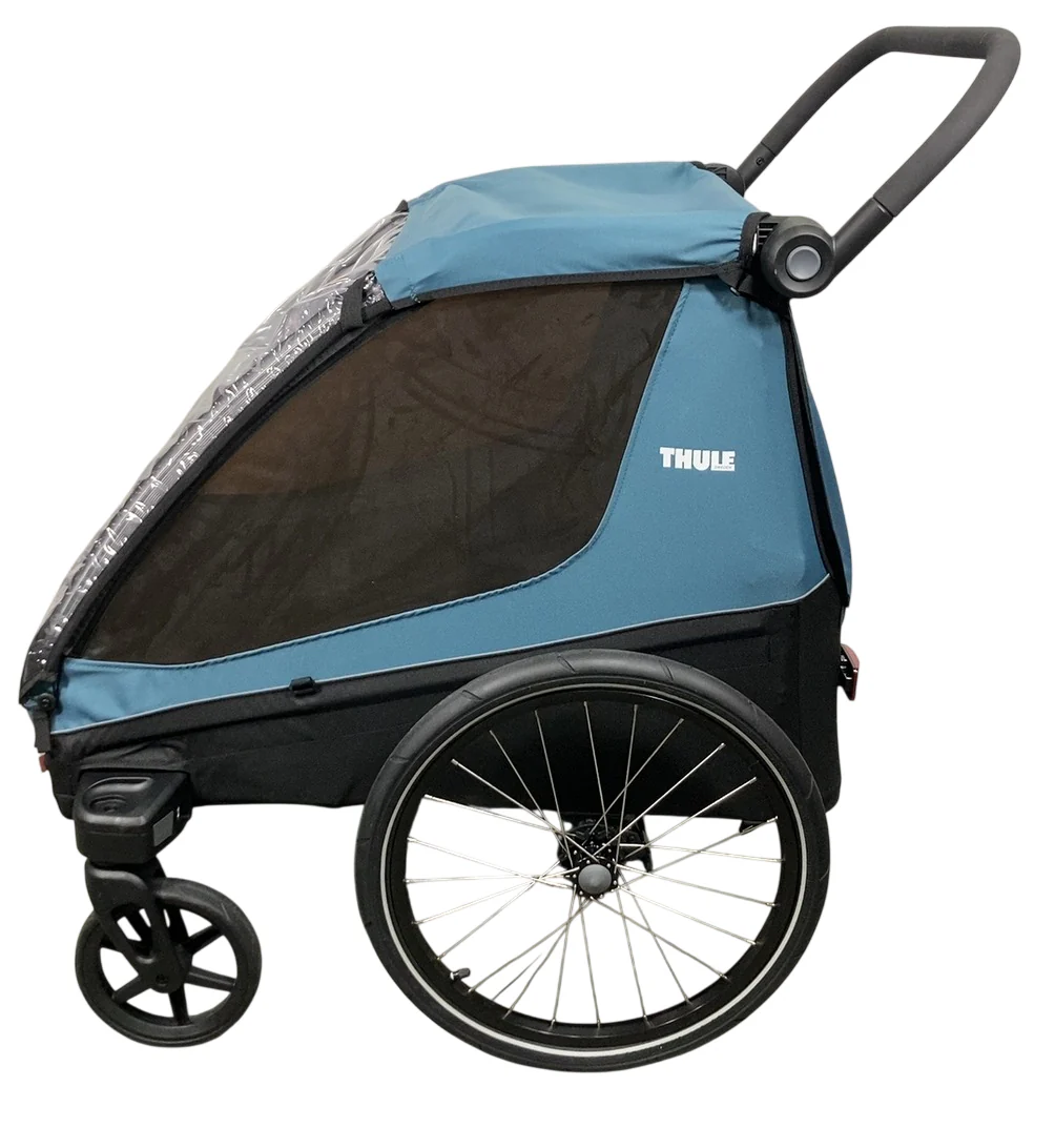 Thule Courier Bike Convertible Trailer, 2022, Aegean Blue - Image 2