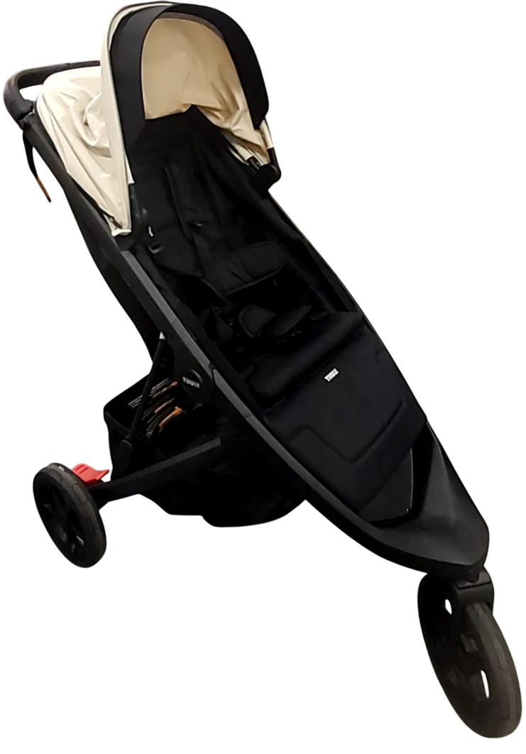 Thule Spring Stroller, 2024, Black, Soft Beige