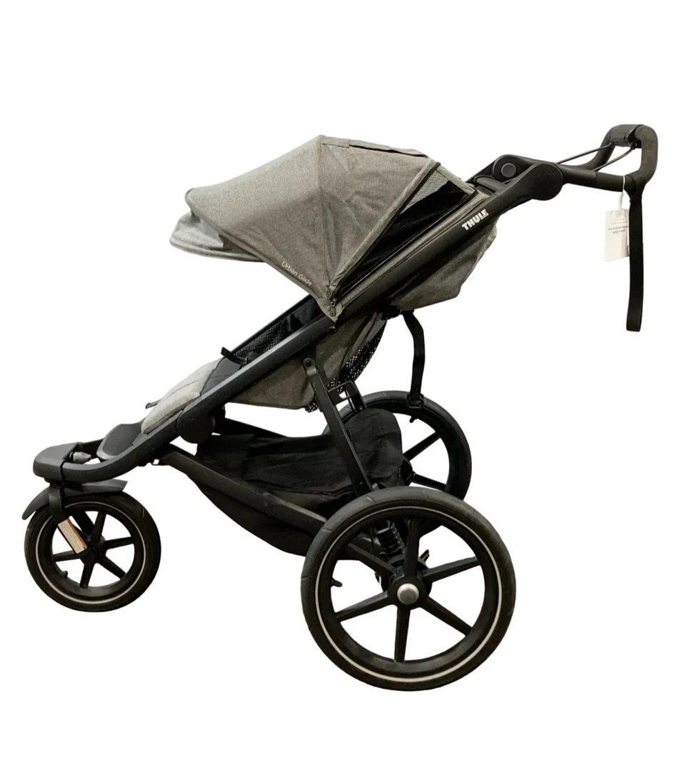 Thule Urban Glide 2 Jogging Stroller Single, 2020, Grey Melange - Image 3