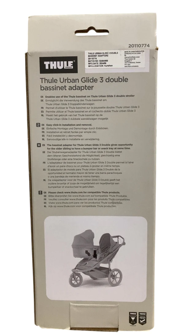 Thule Urban Glide 3 Double Bassinet Adapter, Black - Image 3