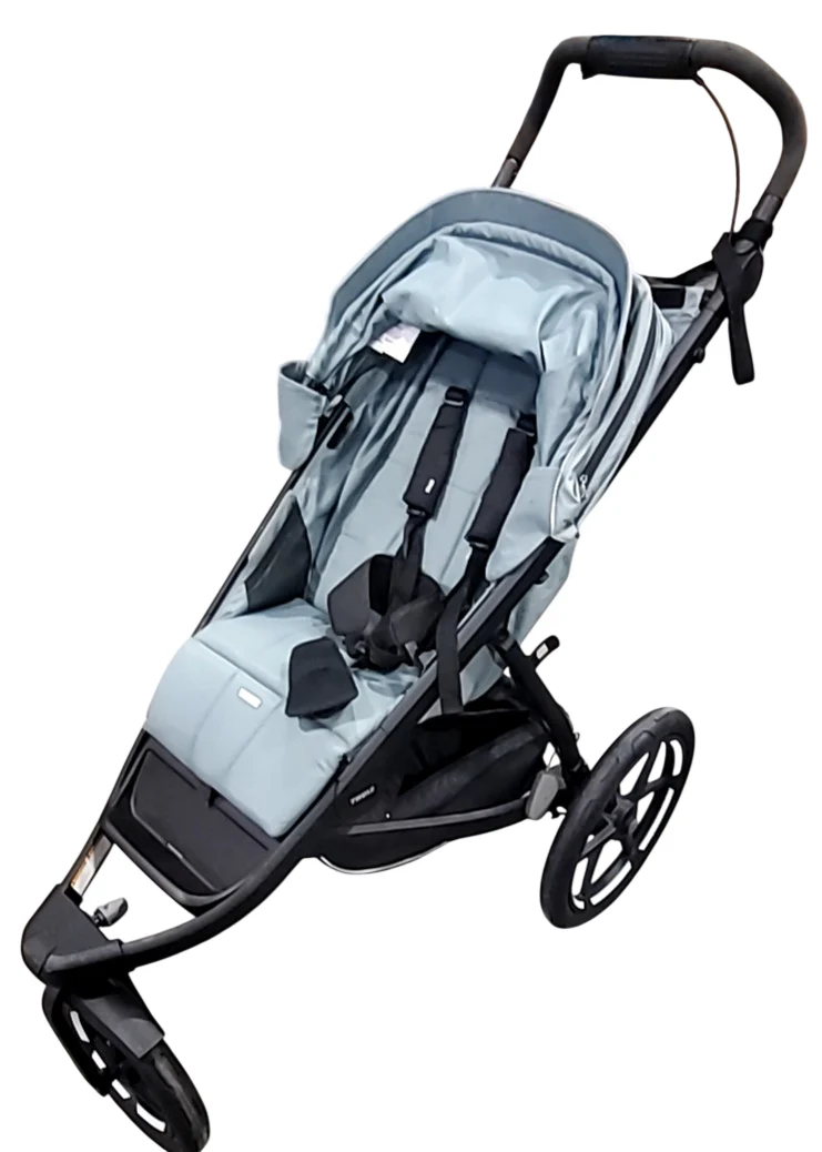 Thule Urban Glide 3 Stroller, 2023, Click In Buckle, Mid Blue - Image 2